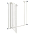 Load image into Gallery viewer, Pressure Fit Dog Stair Gate No Drilling Safety Gate Auto Close for Doorways, Hallways, 74-80cm Adjustable, 94cm Tall, White