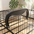 Charger l'image dans la visionneuse de la galerie, Foldable Bird Cage, Metal Bird Travel Carrier Cage with Wood Perch, Food Bowls, Slide-Out Tray and Handle for Canaries, Finches, Lovebirds, Parakeets, Black