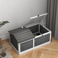 Load image into Gallery viewer, Wooden Tortoise House, Tortoise Table with Hide Shelter Run, Openable Top, Tray, Dark Grey