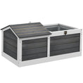 Load image into Gallery viewer, Wooden Tortoise House, Tortoise Table with Hide Shelter Run, Openable Top, Tray, Dark Grey