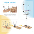 Charger l'image dans la visionneuse de la galerie, 43"L Dog Grooming Table, Pet Foldable Grooming Table with 8"- 32" Adjustable Arm, Two Nooses, Mesh Tray and Rubber Top for Large Medium Small Pets, Purple