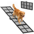 Load image into Gallery viewer, 75" Dog Car Ramp, Folding Dog Ramp with Anti-Slip Surface, Extra Long & Wide Pet Stairs for Large Pets to Get Into a Car, SUV, Truck, RV, High Bed, Black