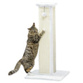 Load image into Gallery viewer, Cat Scratching Post for Indoor Cats, 81cm Cat Scratcher, Vertical Full Scratcher with Natural Sisal Rope, Hanging Ball and Soft Plush, White