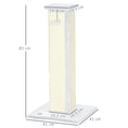 Load image into Gallery viewer, Cat Scratching Post for Indoor Cats, 81cm Cat Scratcher, Vertical Full Scratcher with Natural Sisal Rope, Hanging Ball and Soft Plush, White
