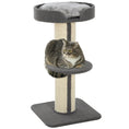 Load image into Gallery viewer, 36"H Large Cat Scratching Post for Indoor Cats, Bold Cat Tree Multi-Level Kitty Tower with Sisal Mat Scratch Rope, Cat Bed, Removable Cushion, Perch, Grey