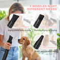 Load image into Gallery viewer, Dog Hair Dryer, 2200W Pet Grooming Hair Dryer with Adjustable Temperature & Velocity, Professional Low Noise Dog Blaster with 3 Different Nozzles, Pink