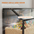 Load image into Gallery viewer, Hamster Cage with Storage Cabinet, Small Animal Cage with Easy View Acrylic Panels and Openable Top, Large Guinea Pig Habitat for Rat, Hedgehog, Gerbil, 41" x 16" x 40" H, Black
