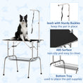 Charger l'image dans la visionneuse de la galerie, 36" Dog Grooming Table with Adjustable Grooming Arm, Foldable Pet Grooming Table for Dogs with Storage Shelf, Noose, Black