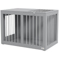 Load image into Gallery viewer, Dog Crate Furniture, 31.5" Dog Kennel Furniture Side End Table with Double Doors, for Medium Dogs, Grey