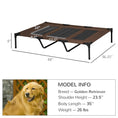 Load image into Gallery viewer, PawHut 48" x 36" Breathable Elevated Dog Bed Portable Pet Cot, Raised Pet Bed w/ Carry Bag Steel Frame Breathable Mesh Indoor and Outdoor Tan