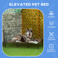 Load image into Gallery viewer, PawHut 48" x 36" Breathable Elevated Dog Bed Portable Pet Cot, Raised Pet Bed w/ Carry Bag Steel Frame Breathable Mesh Indoor and Outdoor Tan