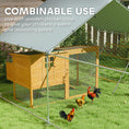 Load image into Gallery viewer, Chicken Run, Large Metal Chicken Coop with Feeding Door, Waterproof & UV-Resistant Cover, Hanging Feeder, Perch, Poultry Cage for Outdoor, Backyard, Farm, for 24-30 Chickens