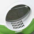 Load image into Gallery viewer, Large Cat Litter Box, Hooded Cat Litter Tray with Lid, Scoop, Top Handle, Front Entrance, 53 x 51 x 48cm - Green
