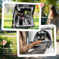 Load image into Gallery viewer, Dog Stroller, One-click Folding Pet Stroller with Cup Holder, 4 Wheels Travel Carrier w/ Brakes, 360° Swiveling Front Wheels, Storage Basket, for XS/Small Dogs Cats, Grey