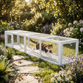 Load image into Gallery viewer, Outdoor Cat Tunnel with Extendable Design, 79" L Wooden Cat Run with Weather Protection, Connecting Inside and Outside, for Deck Patios, Balconies, White