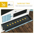 Load image into Gallery viewer, 61'' L 2-Story Rabbit Hutch Bunny Cage Small Animal House with Pull Out Tray, Detachable Run, Ramp, for Indoor Outdoor, Light Blue