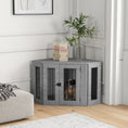 Load image into Gallery viewer, 2 in 1 Dog Crate Furniture, Side Table Dog Kennel with Cushion, Large Door, for Medium Dogs - Grey