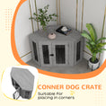 Load image into Gallery viewer, 2 in 1 Dog Crate Furniture, Side Table Dog Kennel with Cushion, Large Door, for Medium Dogs - Grey