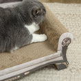 Load image into Gallery viewer, 2-in-1 Cat Scratcher, Cat Scratching Board with Organic Catnip, Cardboard Lounge for Indoor Cats, 29.5 x 56 x 26cm, Brown