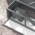 Load image into Gallery viewer, Wooden Hamster Cage, Small Animal Cage with Sliding Tray, Openable Top, Hut, Exercise Play House for Syrian Hamsters, Grey