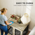 Load image into Gallery viewer, Dog Crate Furniture, Dog Cage with Soft Washable Cushion, Furniture-Style Pet Kennel Indoor House End Side Table for Small Medium Breeds, 80 x 56 x 63 cm, Grey