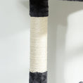 Load image into Gallery viewer, 79" Cat Tree Tower, Large Cat Condo Furniture, Multi-Level Cat Tower with Scratching Posts, Cozy Hammock, Dangling Balls - Dark Grey