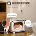 Load image into Gallery viewer, Cardboard Cat House with Scratcher, Catnip, TV-Shaped Cat Play House with Toy Mouse for Indoor Cats
