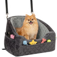 Load image into Gallery viewer, Dog Car Seat for Small Breeds Under 10kg, Dog Booster Seat Detachable Washable with Seat Belt, Thick Cushion, Portable Pet Travel Bed with Storage Pockets, Grey