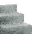 Load image into Gallery viewer, Dog Steps for Sofa, 3 Steps Dog Stairs, Pet Stairs, with Washable Plush Cover, for Small Breeds, Cats - Light Grey