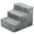 Load image into Gallery viewer, Dog Steps for Sofa, 3 Steps Dog Stairs, Pet Stairs, with Washable Plush Cover, for Small Breeds, Cats - Light Grey