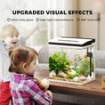 Load image into Gallery viewer, Aquarium, 13L Glass Fish Tank with Filter, LED Lighting, Water Pump, for Bettas, Guppies, Mini Parrot Fishes, Shrimp, Goldfish, 29 x 20 x 30.5cm