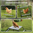 Load image into Gallery viewer, Steel Chicken Coop Perches with Adjustable Swing, 10 Roosting Bars, Activity Play Set, Chicken Coop Accessory Toys for Backyard, Farm