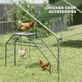Load image into Gallery viewer, Chicken Coop Perches with Swing, Roosting Bars, Chicken Run Accessories Toy, Steel Ladder for Poultry's Healthy & Happy, for Backyard Farm
