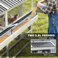 Load image into Gallery viewer, Wooden Chicken Coop, Large Outdoor Hen House with 2 Feeders, 2 Nesting Boxes, 2 Roosting Bars, Ramps, Waterproof Roof, Poultry Cage for 6-8 Chickens, 95" x 69" x 59"