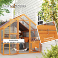 Load image into Gallery viewer, Catio Outdoor Cat Enclosure Wooden Feral House with Weatherproof Canopy, Bridges, Resting Boxes, Platforms, for 3-6 Cats, Orange