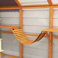 Load image into Gallery viewer, Catio Outdoor Cat Enclosure Wooden Feral House with Weatherproof Canopy, Bridges, Resting Boxes, Platforms, for 3-6 Cats, Orange