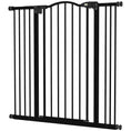 Load image into Gallery viewer, Pressure Fit Dog Stair Gate No Drilling Safety Gate Auto Close for Doorways, Hallways, 74-100cm Adjustable, 94cm Tall, Black
