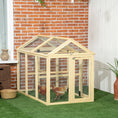 Load image into Gallery viewer, Large Chicken Run, Wooden Chicken Coop, Pet Playpen w/ Combinable Design - Natural Wood Finish