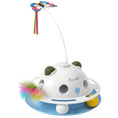 Load image into Gallery viewer, 4-in-1 Interactive Cat Toys for Indoor Cats Adult, Automatic Smart Sensing Kitten Toy with Spinning Butterfly, Shooting Feathers & Catnip Balls, Dual Power Mode for Boredom Relief