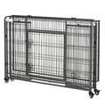 Load image into Gallery viewer, Metal Dog Cage Kennel Locking Door & Wheels Removable Tray Openable Top For Extra Large Pets 125 x 76 x 81 cm