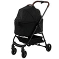 Load image into Gallery viewer, Dog Stroller, 3 in 1 Foldable Pet Stroller for Small Puppy Cat with Detachable Travel Carrier, 4 Wheels Dog Pram with Storage Basket, Seat Leashes, Mesh Window, Black