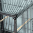 Load image into Gallery viewer, Divided Breeder Bird Cage with Rolling Stand Removable Metal Tray, Storage Shelf, Wood Perch, and Food Container