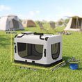 Charger l'image dans la visionneuse de la galerie, Pet Carrier Bag, Soft-Sided Dog Carrier for Small to Large Dogs, Portable Pet Travel Bag with Security Buckle Strap, Mesh Windows, Washable Cushion and Bowl, Light Grey
