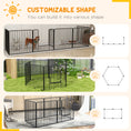 Load image into Gallery viewer, Heavy Duty Dog Playpen, Steel Dog Pen with Door, Pet Exercise Fence, Outdoor Indoor DIY Design for Small and Medium Dogs, 31.5" Height, 6 Panels