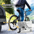 Load image into Gallery viewer, Steel Dog Bike Trailer Pet Cart Carrier for Bicycle Kit Water Resistant with Hitch Coupler Travel Grey and Black