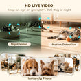 Charger l'image dans la visionneuse de la galerie, Automatic Cat Feeder for 2 Cats with HD Camera, 2.4G & 5G WiFi, Smart APP Control 6L Pet Food Dispenser 1-10 Meals, Detachable Clean, 10s Meal Call Back, Dual Power Supply