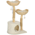 Load image into Gallery viewer, PawHut Cat Tree, 37" Cat Tower for Indoor Cats, Modern Cat Tree with Wooden Scratching Posts, Cat Condo, Cat Beds, Toy Balls, Washable Cushions, Anti-Tip Kit, Tree for Kittens & Adult Cats