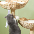 Load image into Gallery viewer, PawHut Cat Tree, 37" Cat Tower for Indoor Cats, Modern Cat Tree with Wooden Scratching Posts, Cat Condo, Cat Beds, Toy Balls, Washable Cushions, Anti-Tip Kit, Tree for Kittens & Adult Cats