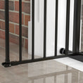 Load image into Gallery viewer, Dog Gate Stair Gate Pressure Fit Pets Barrier Auto Close for Doorway Hallway, 74-94cm Wide Adjustable, Black
