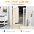 Load image into Gallery viewer, 36"H Dog Gate with Cat Door, Pet Gate with Small Door, Easy Open Indoor Dog Gates for Doorways, House, Stair, 29"-31.5" Long, White